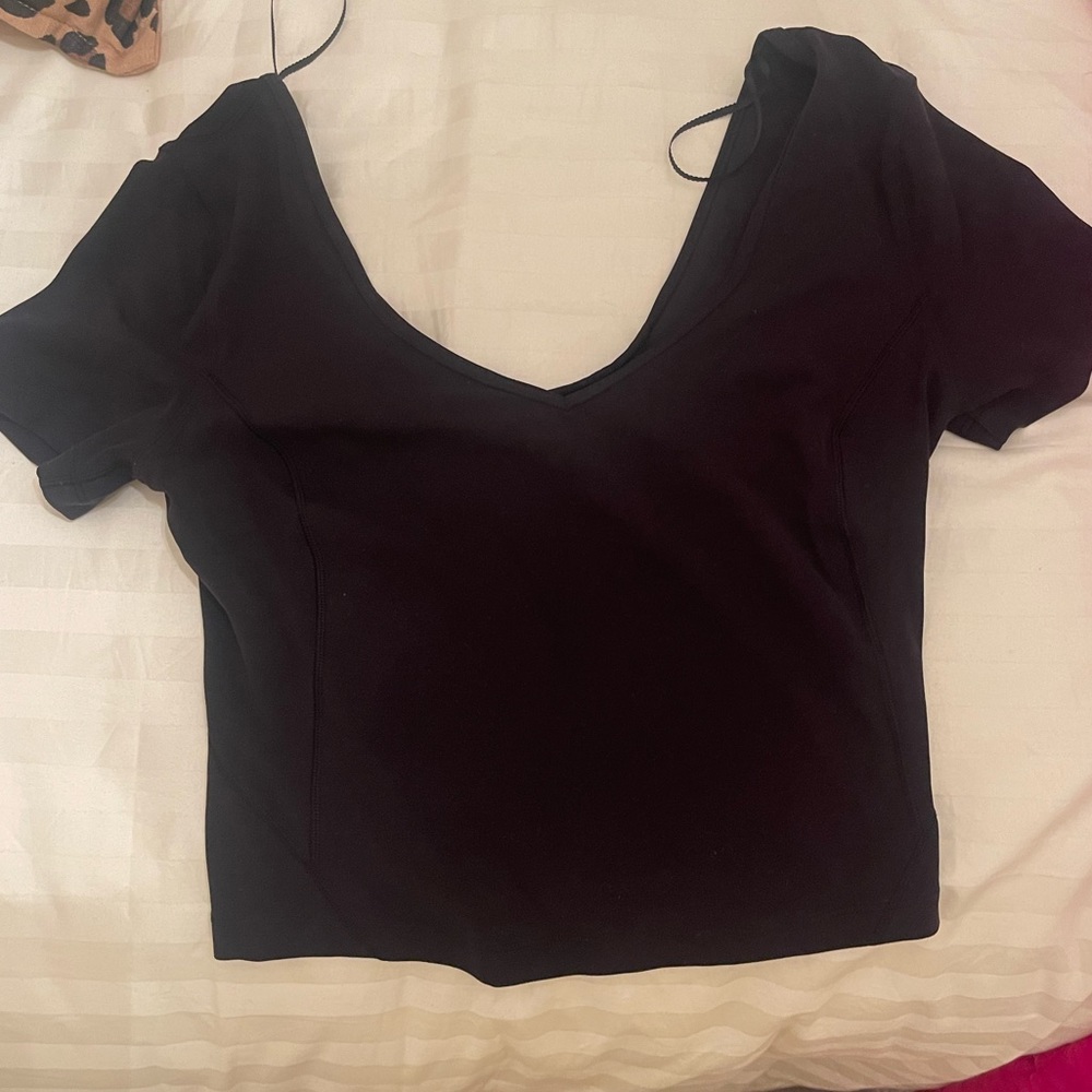 lululemon Black V-Neck neoprene top